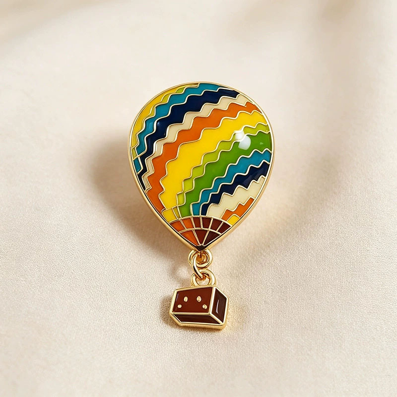 เข็มกลัดโลหะรูปบอลลูนลมร้อน สิ - Embroidery Bali บทวิจารณ์และราคา