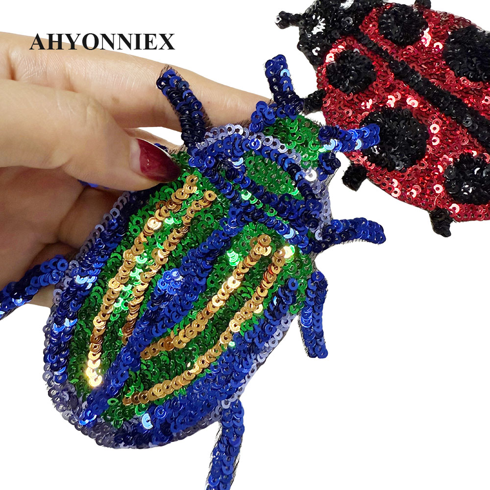 แพทช์ปักเลื่อมลายผีเสื้อเลดี้บ - Embroidery Lady Bug บทวิจารณ์และราคา