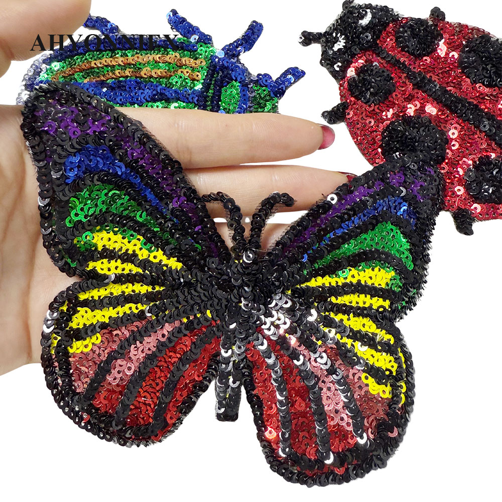 แพทช์ปักเลื่อมลายผีเสื้อเลดี้บ - Embroidery Lady Bug บทวิจารณ์และราคา