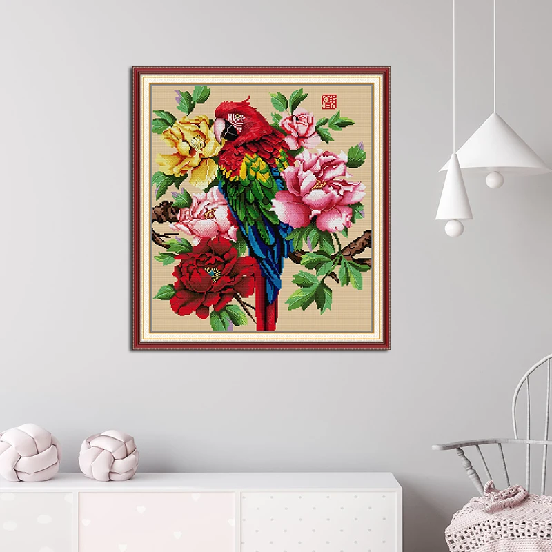 Joy Sunday นกแก้วที่สวยงามรูปแ - Embroidery Meaning บทวิจารณ์และราคา
