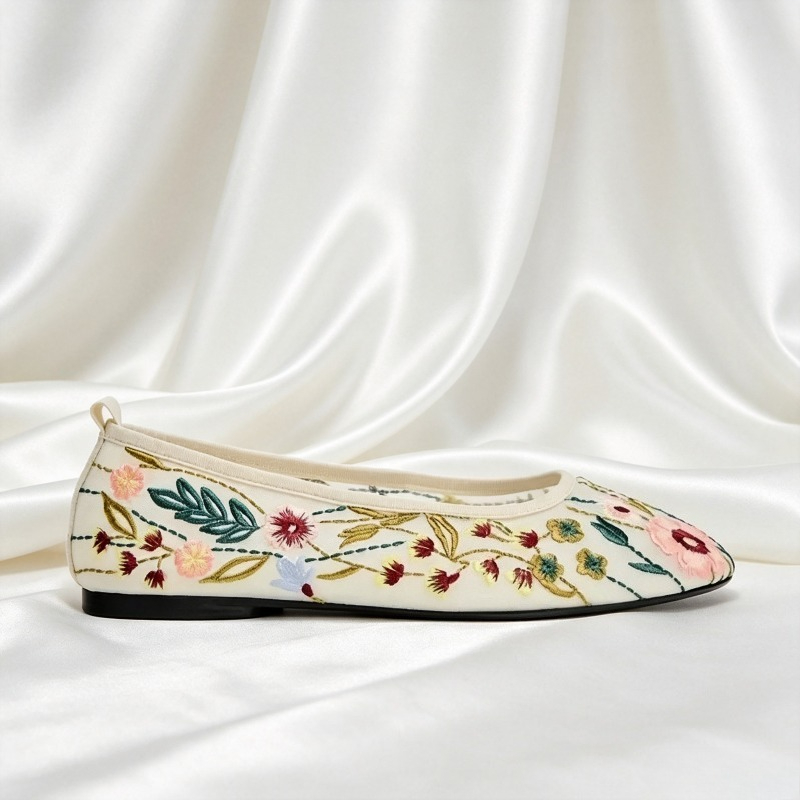 รอบ Toe ตาข่ายบัลเล่ต์รองเท้าผ - Embroidery Meaning บทวิจารณ์และราคา