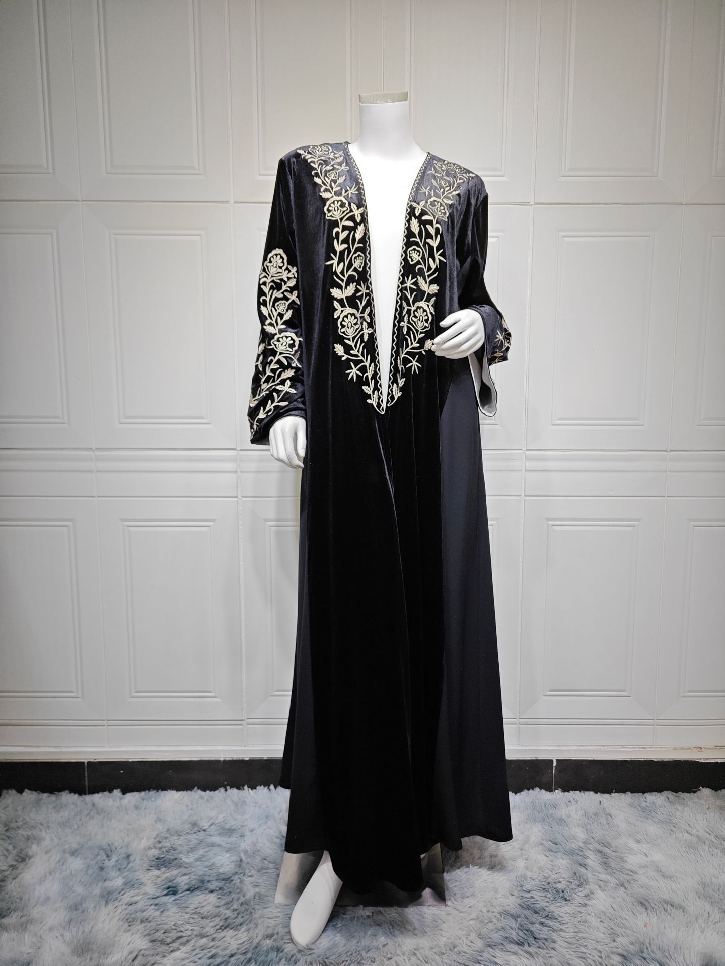 ชุดอาบายะห์ผ้ากำมะหยี่แบบเปิดส - Embroidery Kebaya บทวิจารณ์และราคา