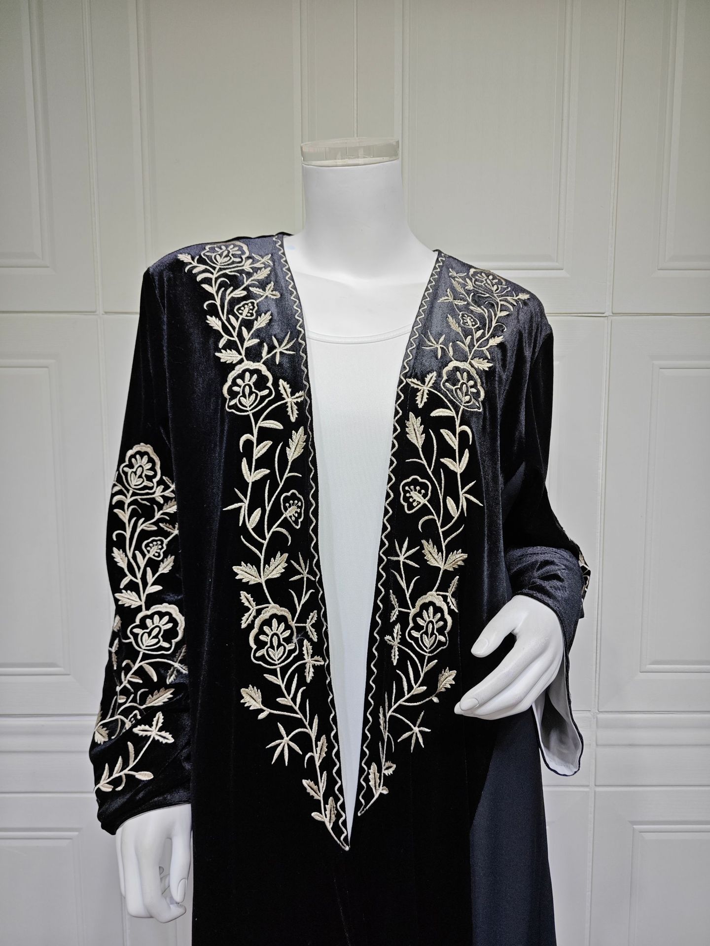 ชุดอาบายะห์ผ้ากำมะหยี่แบบเปิดส - Embroidery Kebaya บทวิจารณ์และราคา