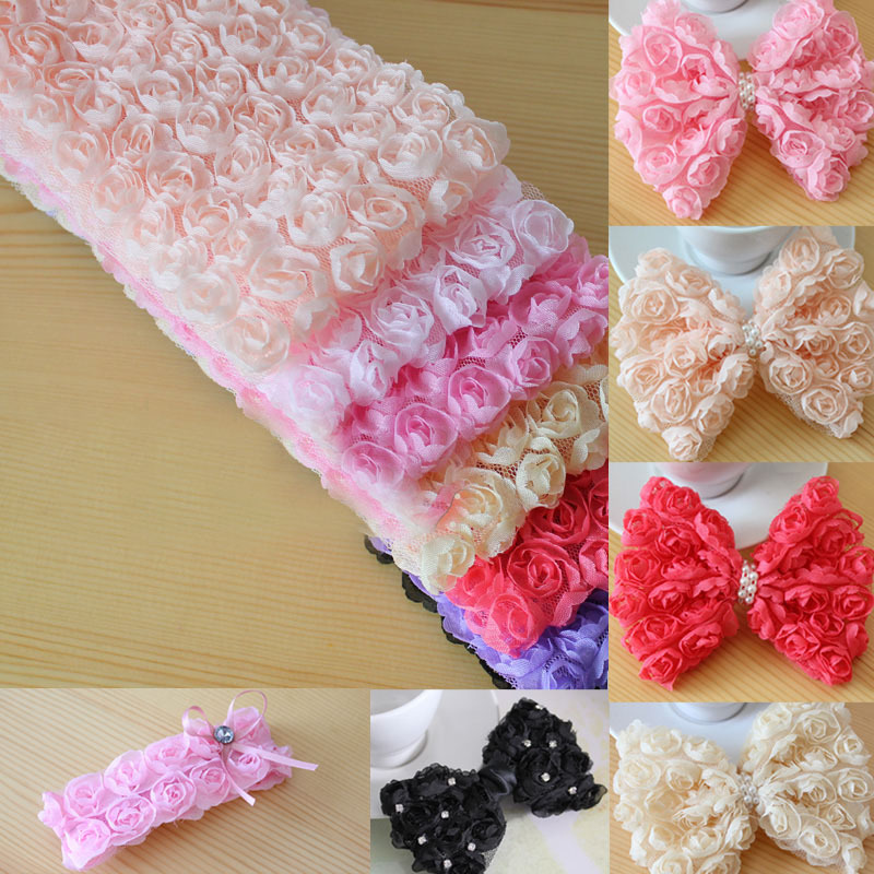 91 ซม. ดอกกุหลาบสามมิติ ปักลาย - Embroidery Rose บทวิจารณ์และราคา
