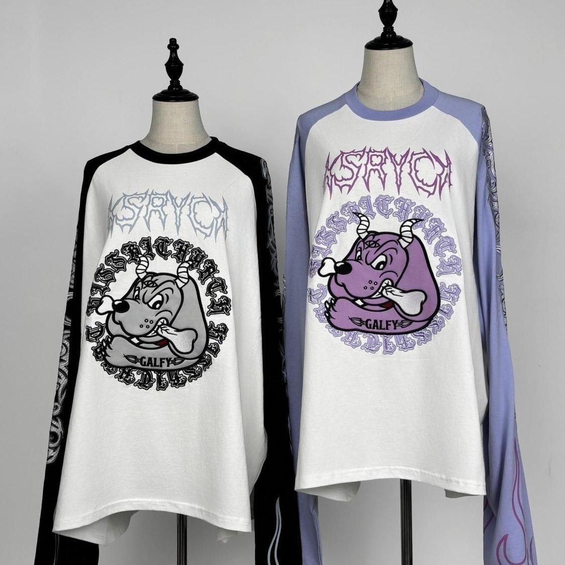 เสื้อยืดแขนยาวทรงหลวมลายปักลาย - Embroidery Cotton Shirt บทวิจารณ์และราคา