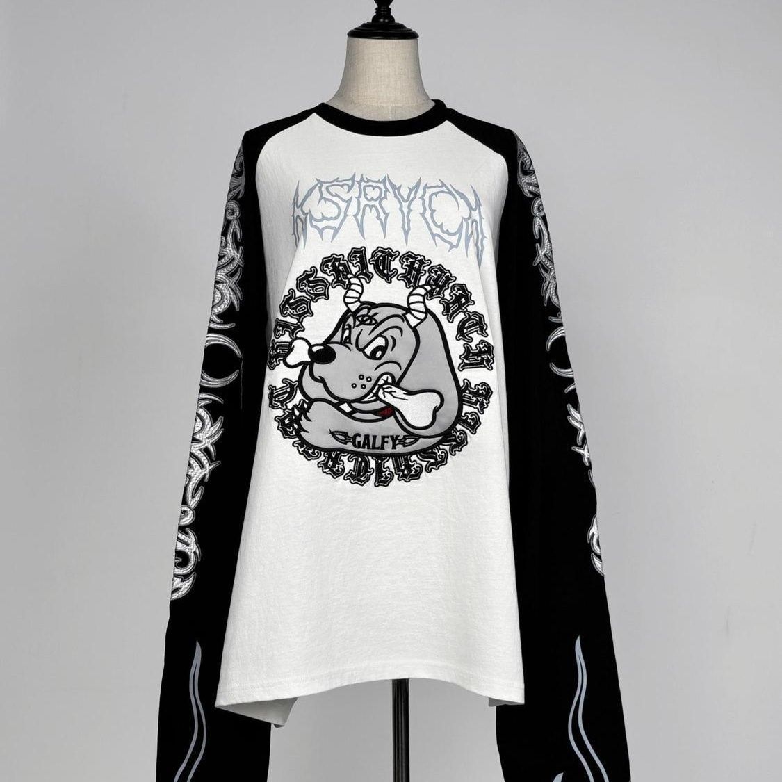 เสื้อยืดแขนยาวทรงหลวมลายปักลาย - Embroidery Cotton Shirt บทวิจารณ์และราคา
