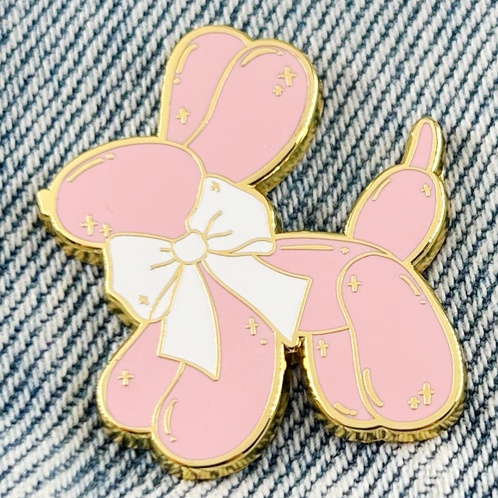 บอลลูนสีชมพูสุนัขEnamel Pinน่า - Embroidery Bali บทวิจารณ์และราคา